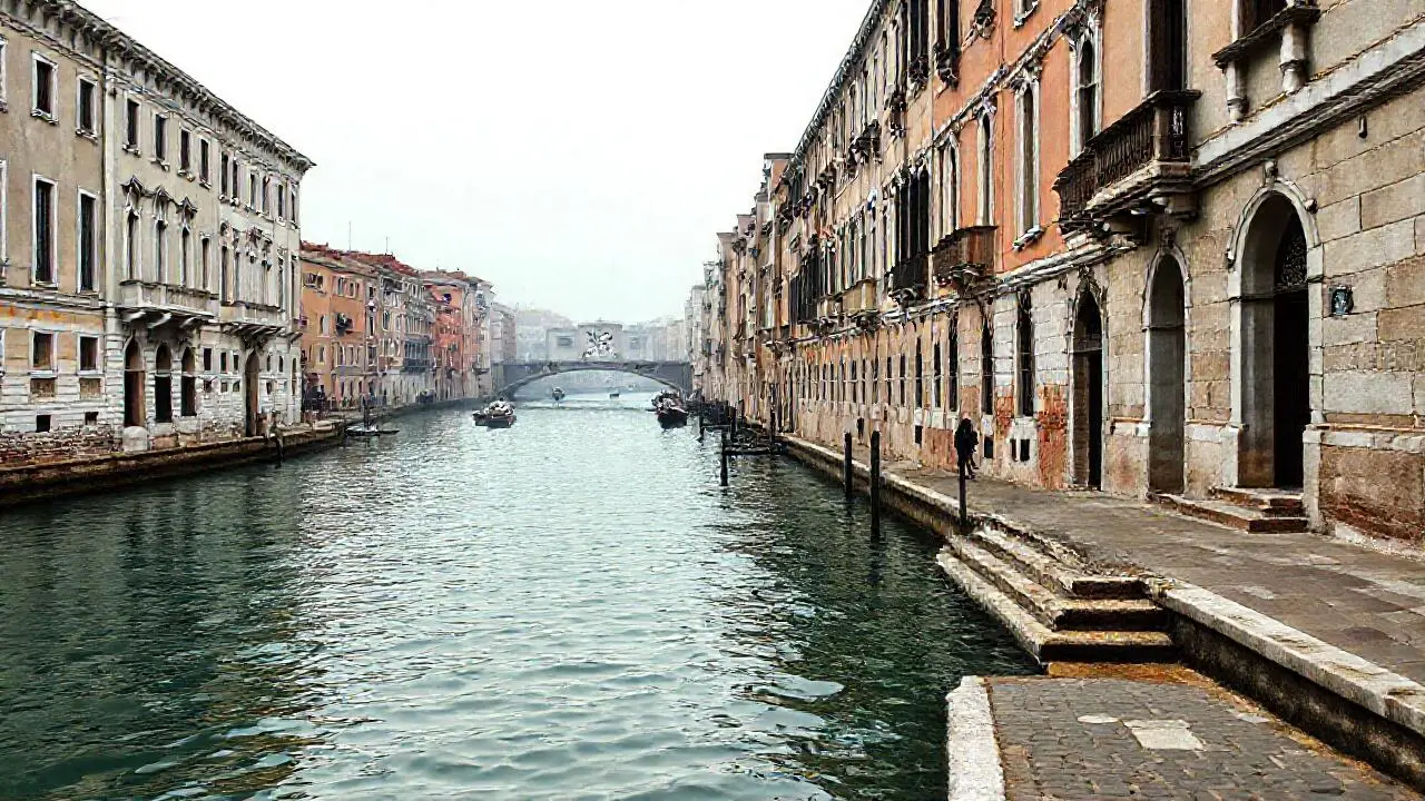 Tranquila escena urbana, teñida de nostalgia