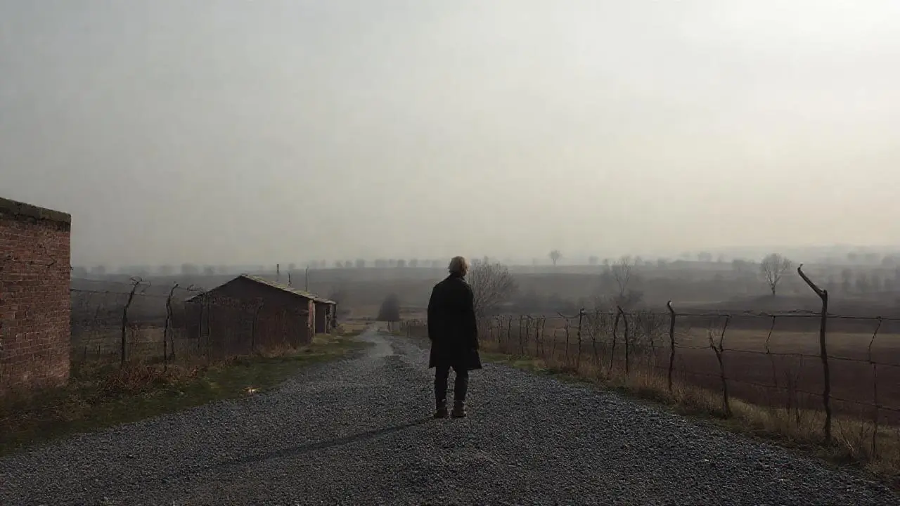Paisaje sombrío y desolado, silencioso y vasto