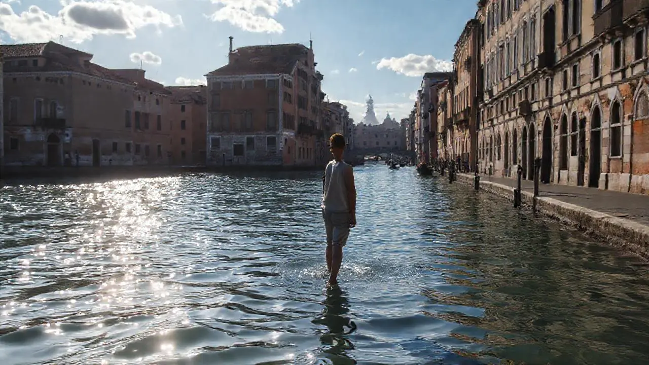 Un paisaje veneciano sereno y nostálgico