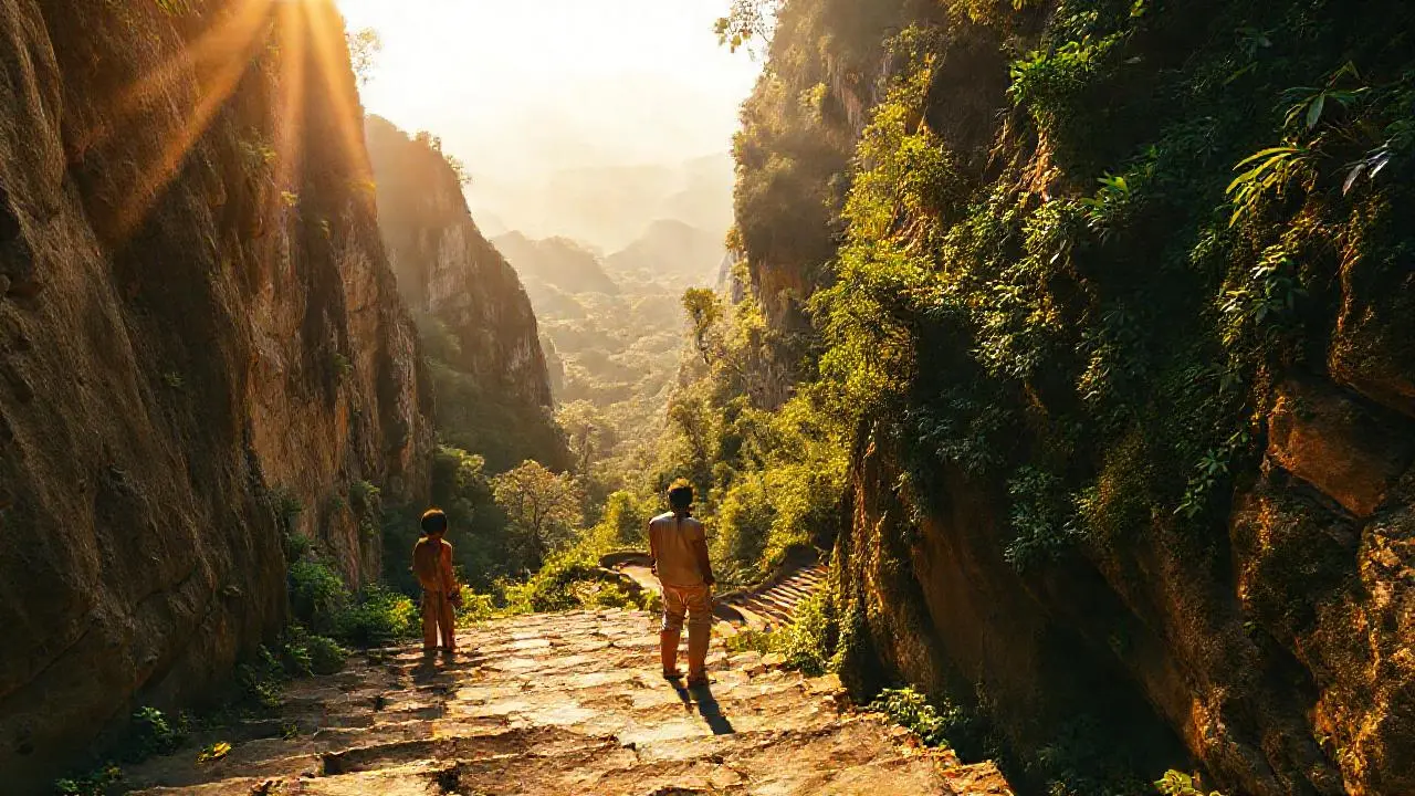 Tranquila selva, luz y soledad