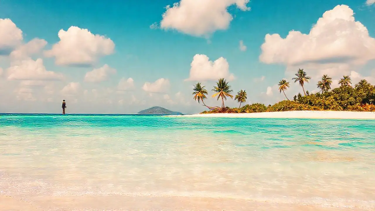 Paraíso tropical, calma y luz natural