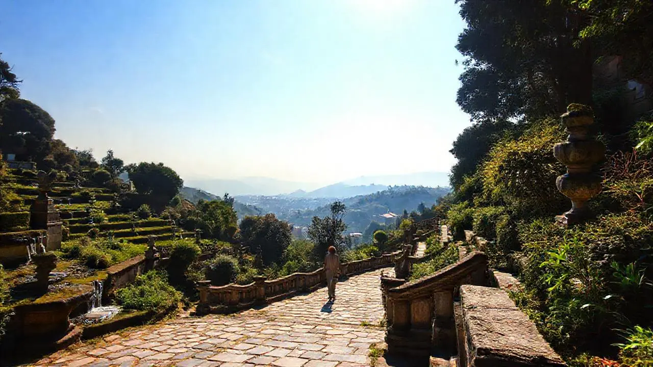 Un jardín clásico, sereno y espacioso