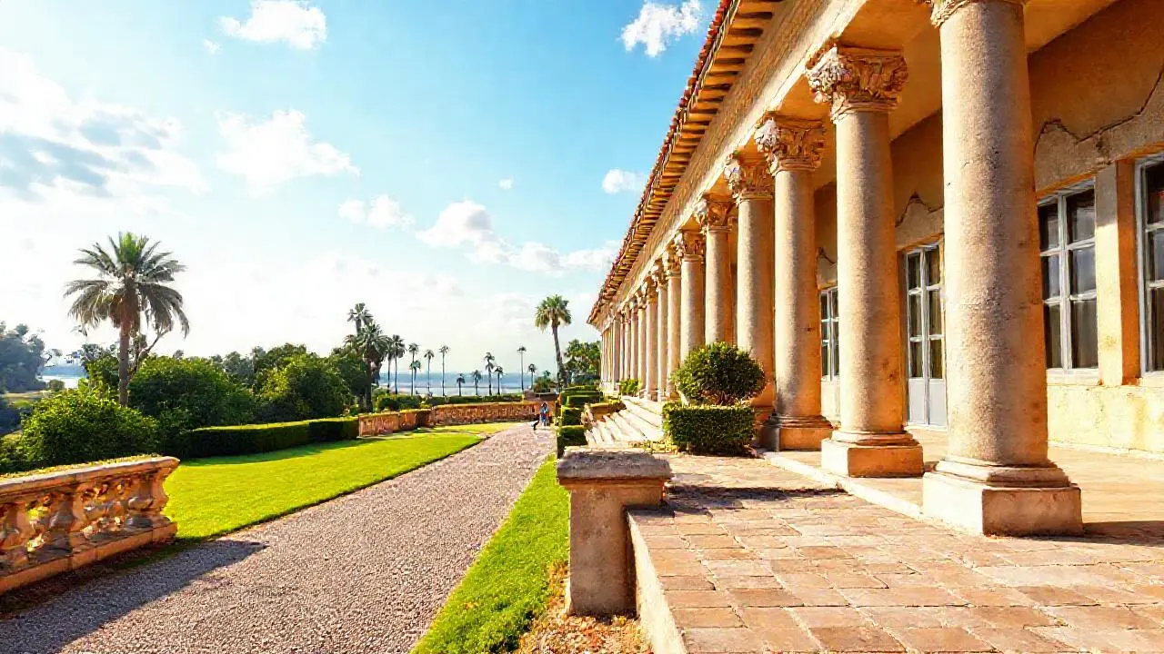 Un jardín tranquilo y soleado a la perfección