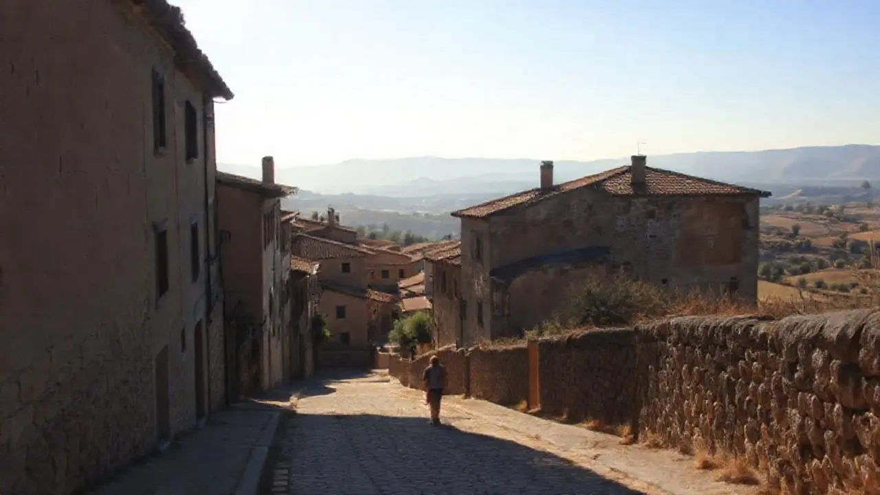 Paz rural, luz cálida, atemporal y serena