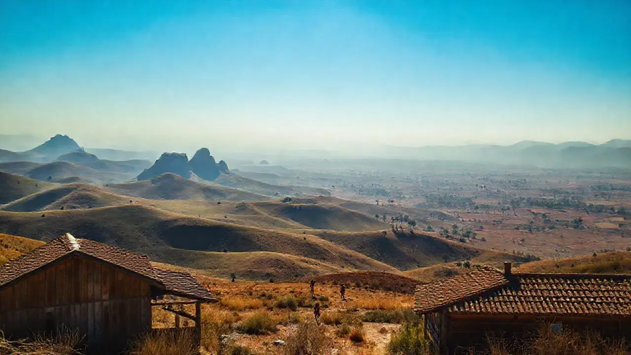 Paisaje rural y vasto, lleno de calma