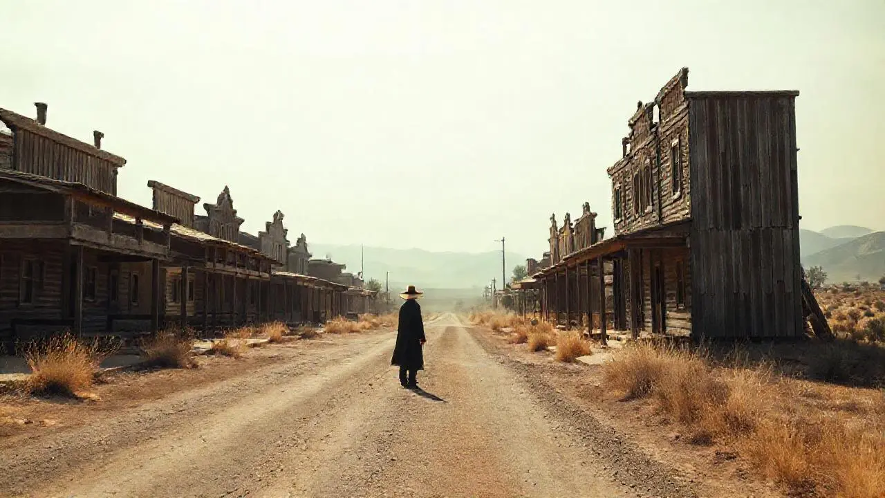 Pueblo árido, silencioso y desolado