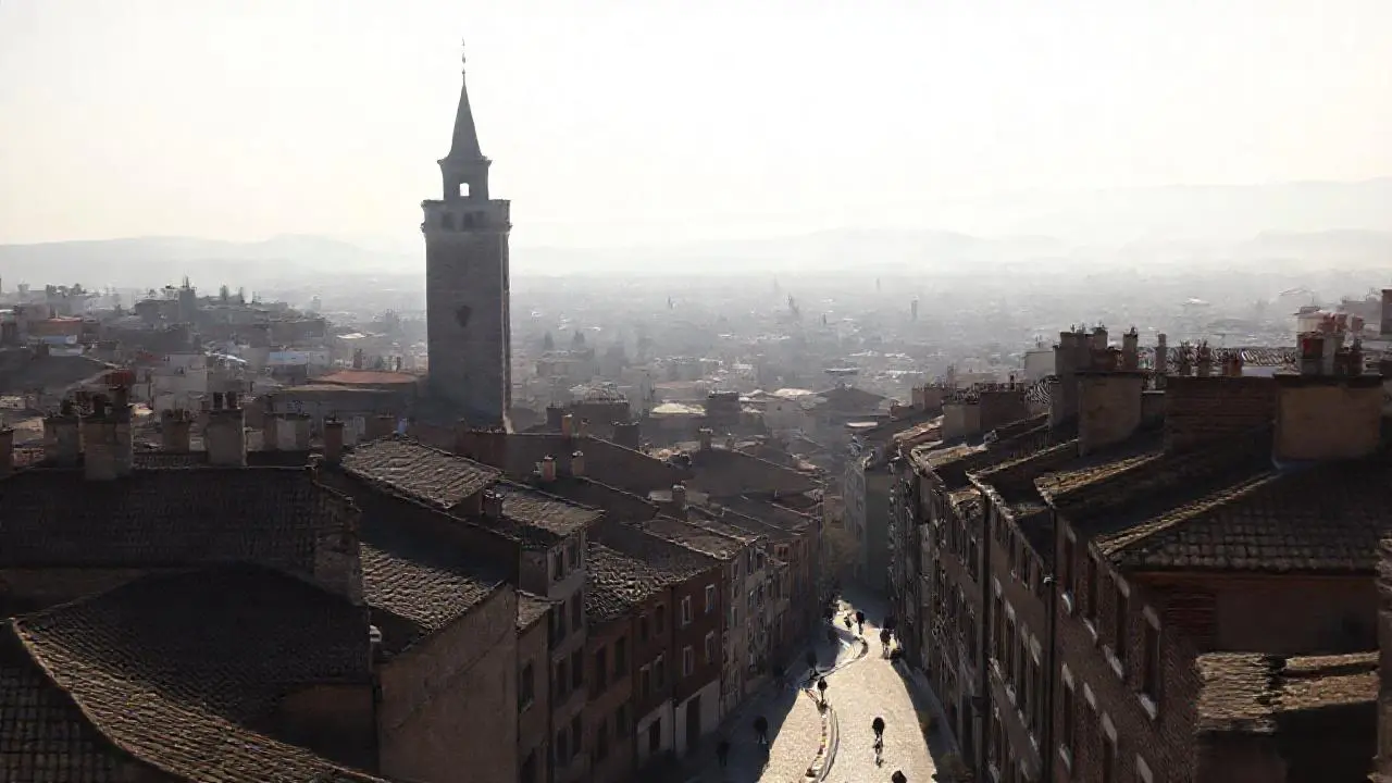 Ciudad antigua, brumosa y profunda