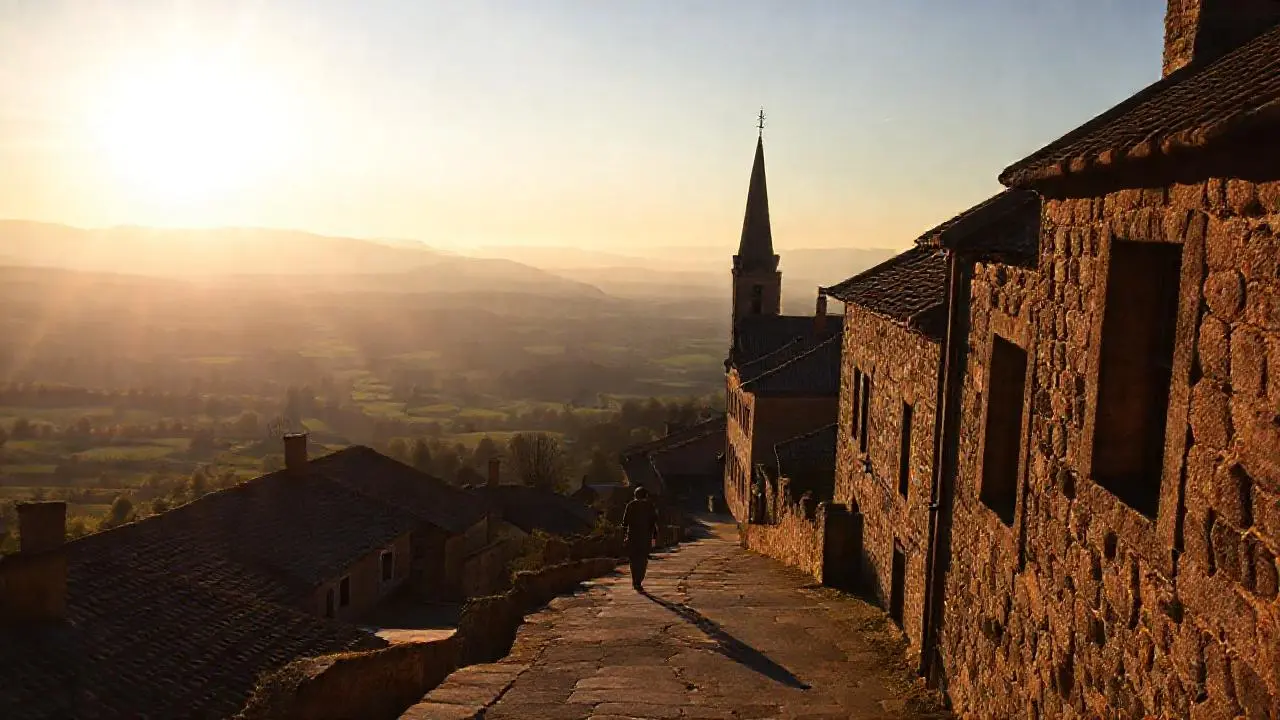 Paz rural, luz suave y profundidad serena