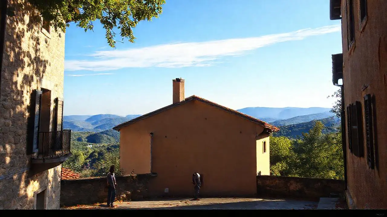 Serena escena de calma y luz natural