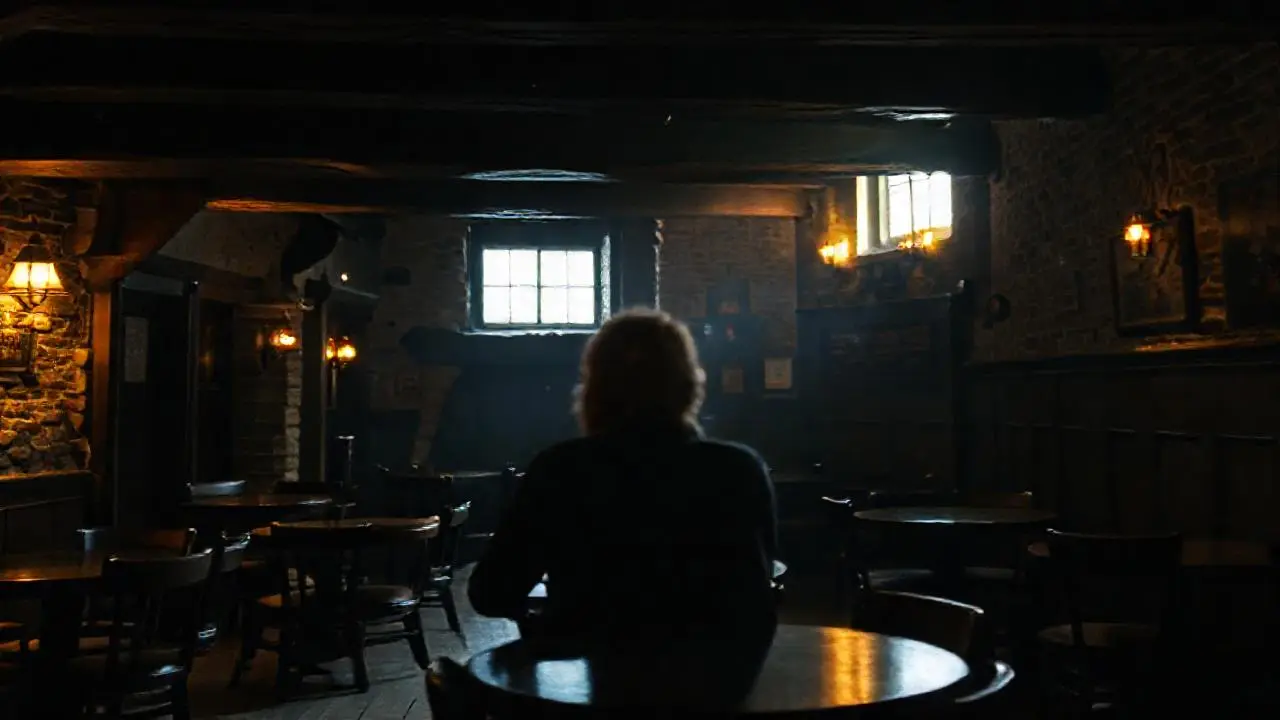 Un pub irlandés antiguo, cálido e íntimo