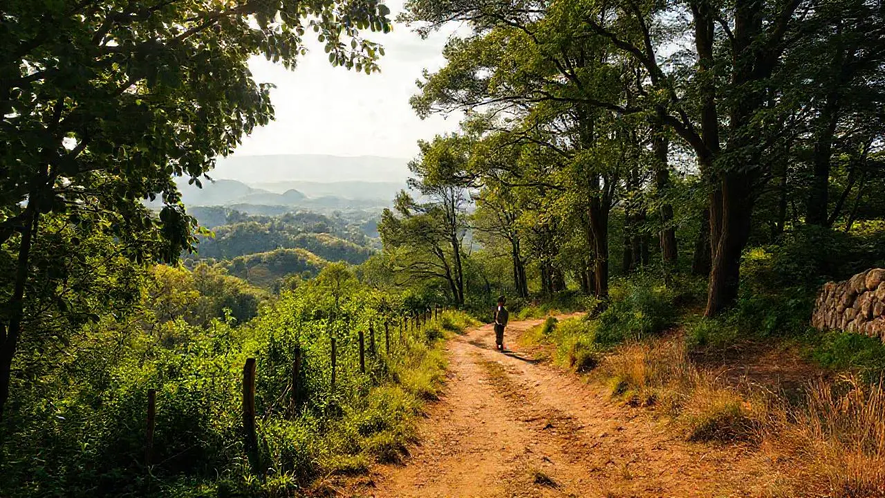 Paisaje natural sereno y amplio
