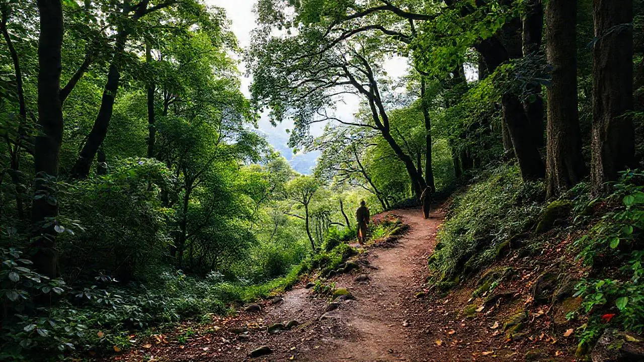 Paisaje natural profundo y sereno