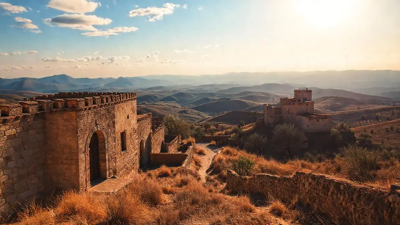 Paisaje vasto y sereno, bañado por el sol