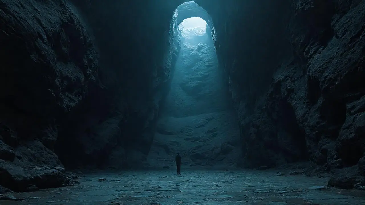 Cueva vasta, silenciosa y sombría