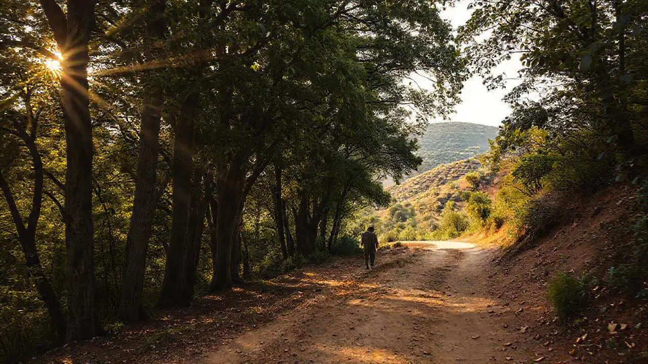 Paisaje sereno, natural y lleno de luz
